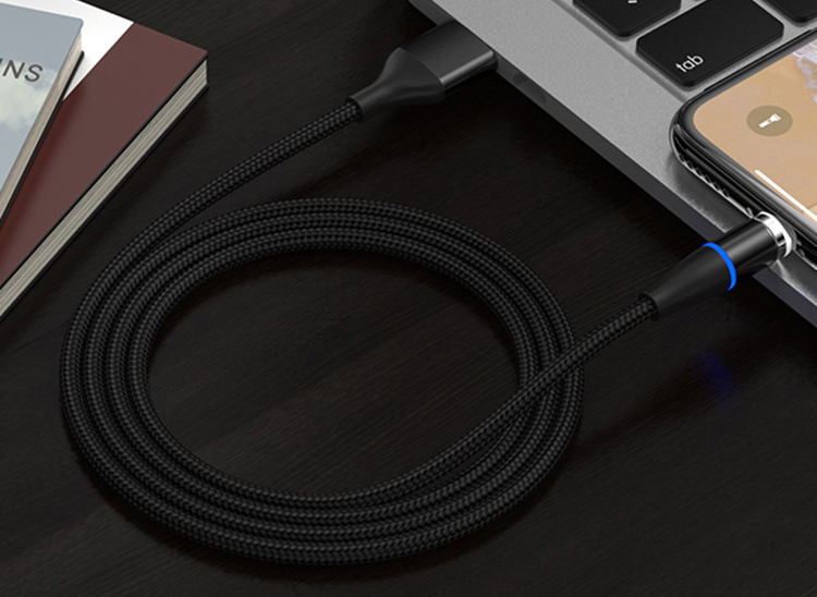 尼龍編織磁吸數(shù)據(jù)線，5A大電流，可傳輸數(shù)據(jù)